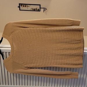 The limited size medium sweater. camel color. smoke free home